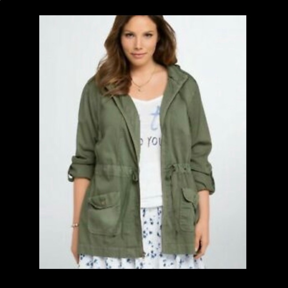 Army Green Hooded Jacket